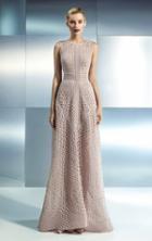 Beside Couture - Ch1660 Jewel Neck Embroidered Gown