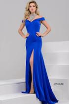 Jovani - Off The Shoulder Fitted Mermaid Dress 50328