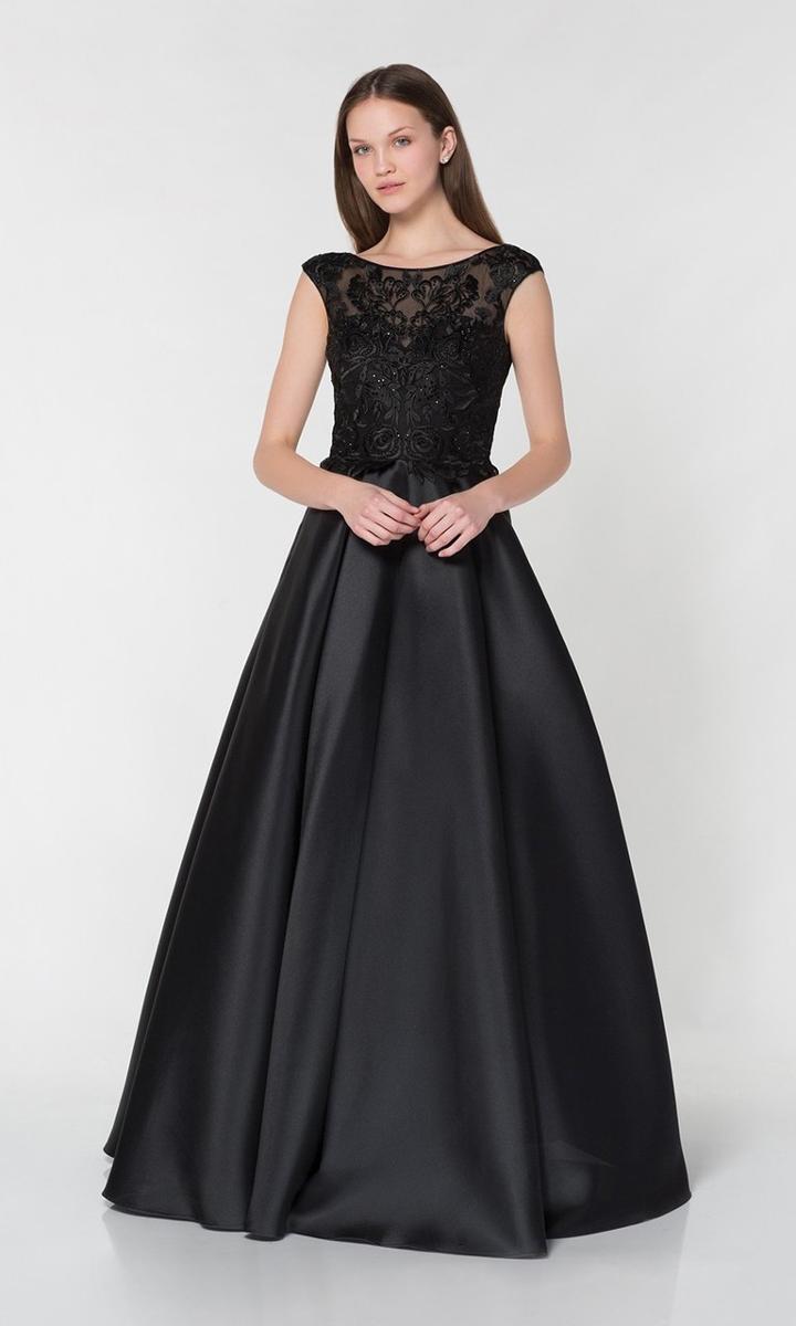Alyce Paris - 27217 Beaded Lace Illusion Bateau Ballgown