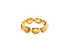 Tresor Collection - Gemstone Stackable Ring Band In 18k Yellow Gold Garnet