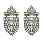 Ben-amun - Door Knocker Crystal Earrings
