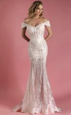 Mnm Couture - K3560 Off-shoulder Embroidered Mermaid Gown