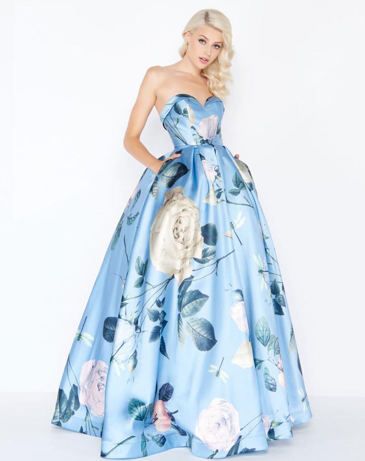 Mac Duggal - 77456m Strapless Sweetheart Floral Ballgown