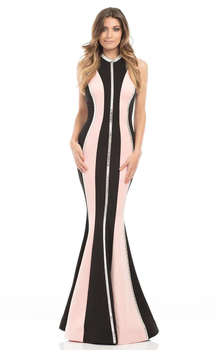 Johnathan Kayne - 7099 Embellished Halter Mermaid Dress