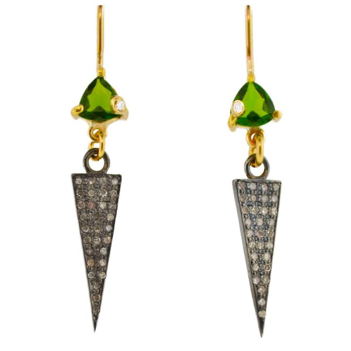 Mabel Chong - Triangle Spike Earrings