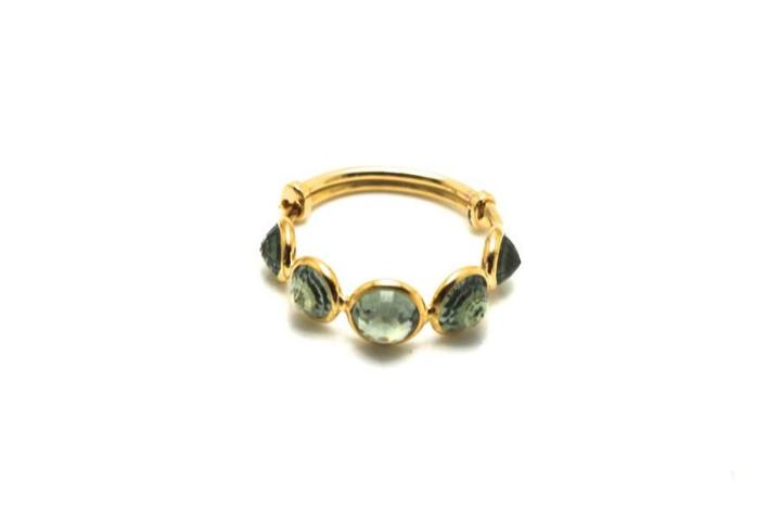 Tresor Collection - Gemstone Stackable Ring Band In 18k Yellow Gold (1399711876)