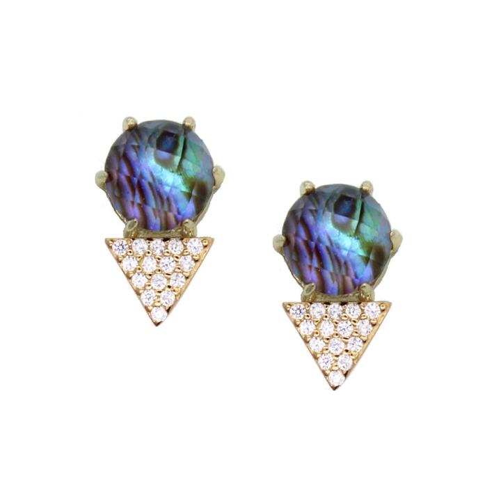 Rachael Ryen - Rebecca Studs In Abalone