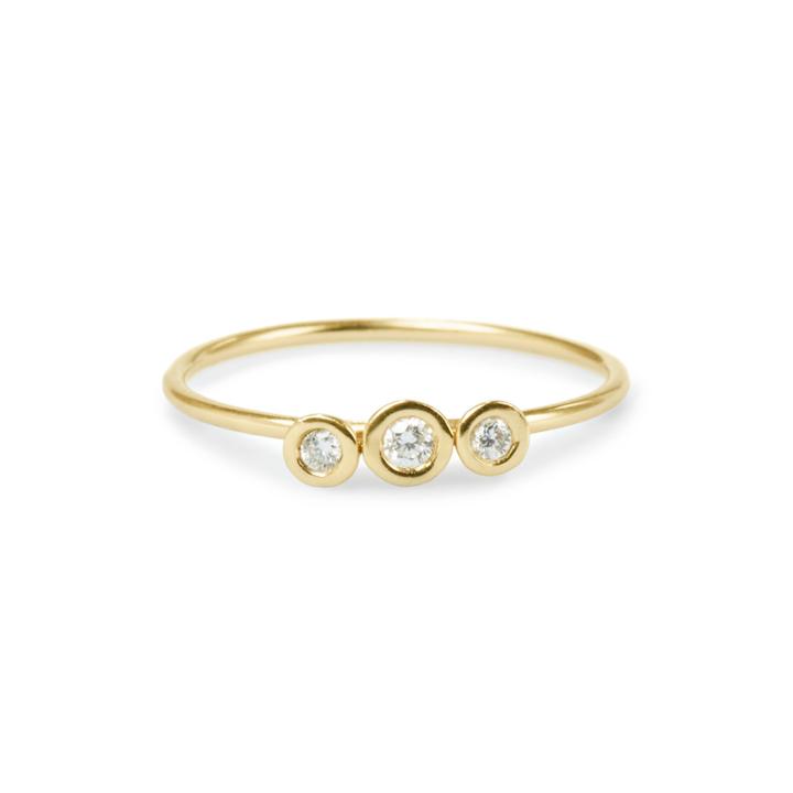 Elizabeth Buenaventura - Trinity Diamond Gold Ring