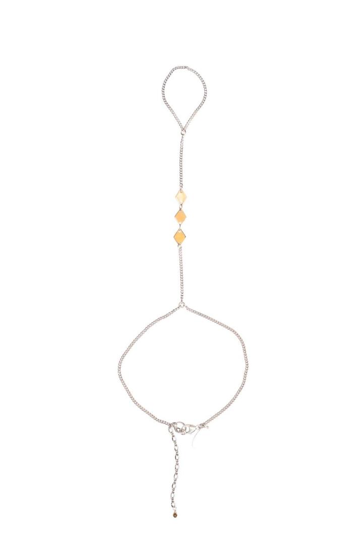 Heather Gardner - Mixed Metal Diamond Hand Chain