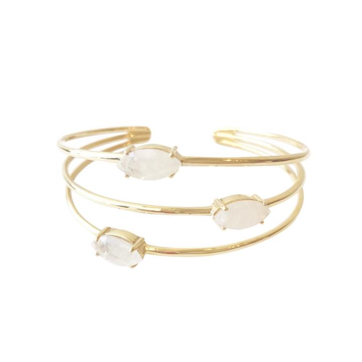 Margaret Elizabeth - Bixby Bangle Moonstone
