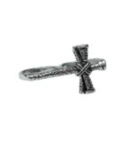 Femme Metale Jewelry - Double Finger Cross Ring