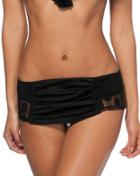 Nicolita Swimwear - Heart Marks The Dot Mini Skirt Bikini Bottom Black