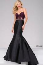 Jovani - Two-tone Strapless Mermaid Prom Dress 50922