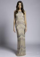 Lara Dresses - 33562 Embellished Jewel Neck Sheath Dress