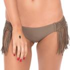 Luli Fama - Weave Fringed Moderate In Sandy Toes (l47862f)