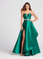 Ellie Wilde - Ew118081 Embellished Deep Sweetheart A-line Dress