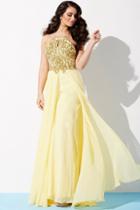 Jovani - Halter Neckline Beaded Prom Dress 92605