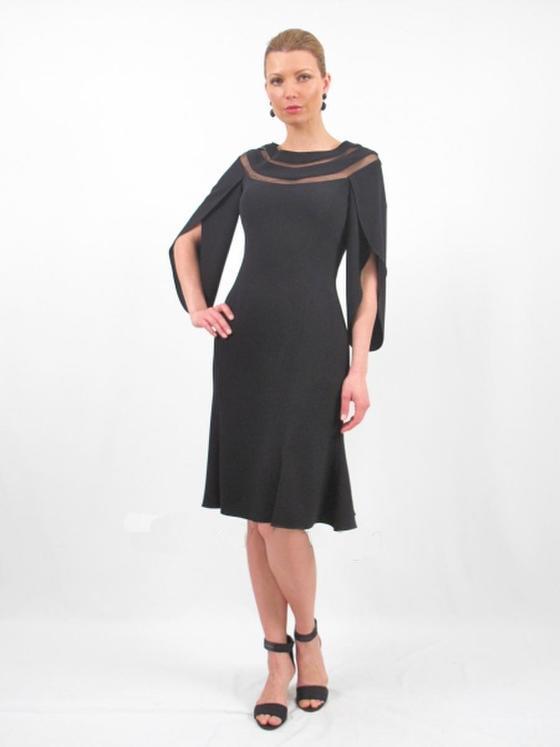 Daymor Couture - 669 Trumpet Sleeves Cocktail Dress