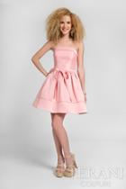 Terani Prom - Chic Strapless Straight Neck Short A-line Dress 1622h1124