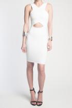 Donna Mizani - V Strap Cut Out Mini Dress