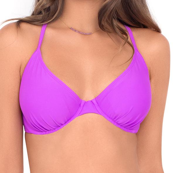 Luli Fama - Cosita Buena Underwire Adjustable Top In Purple Ocean (l176293)