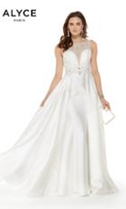 Alyce Paris - 5048 Illusion Bateau Beaded Mikado Ballgown