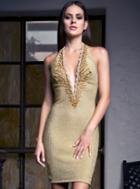 Baccio Couture - Alba - 2793 Painted Short Dress