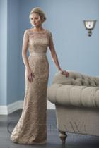 Christina Wu Elegance - 20242 Lace Applique Bateau Sheath Dress