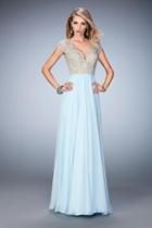 La Femme - 21516 Bedazzled Sweetheart A-line Dress