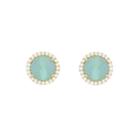 Ashley Schenkein Jewelry - Tulum Cz Bezel Gemstone Earrings
