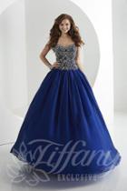 Tiffany Designs - Stunning Florid Chiffon Evening Gown 46038