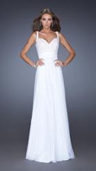 La Femme - 19882 Long Chiffon Prom Dress With Encrusted Bodice