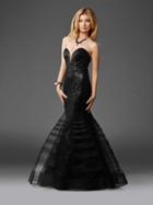 Clarisse - 4950 Strapless Sequined Mermaid Dress