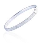 Nina Nguyen Jewelry - Crosshatch Silver Bangle