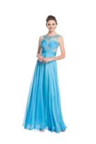 Aspeed - L1582 Crisscross Ruched A-line Evening Dress