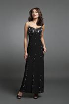 Daymor Couture - Embellished Stripes Sheath Dress 7132