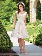 Enchanting By Mon Cheri - 117185 Scalloped Lace A-line Wedding Dress