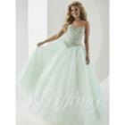 Tiffany Designs - Bejeweled Sweetheart Tulle Evening Gown 61148