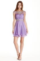 Aspeed - S1584 Bejeweled Ruched A-line Homecoming Dress