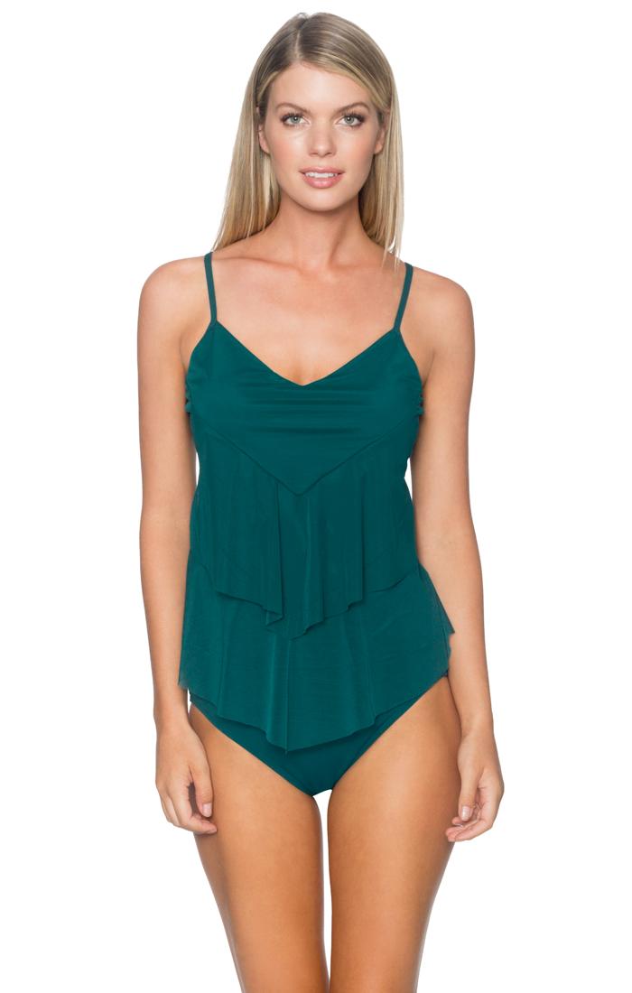 Sunsets Swimwear - Ava Tiered Tankini Bikini Top 92tjade