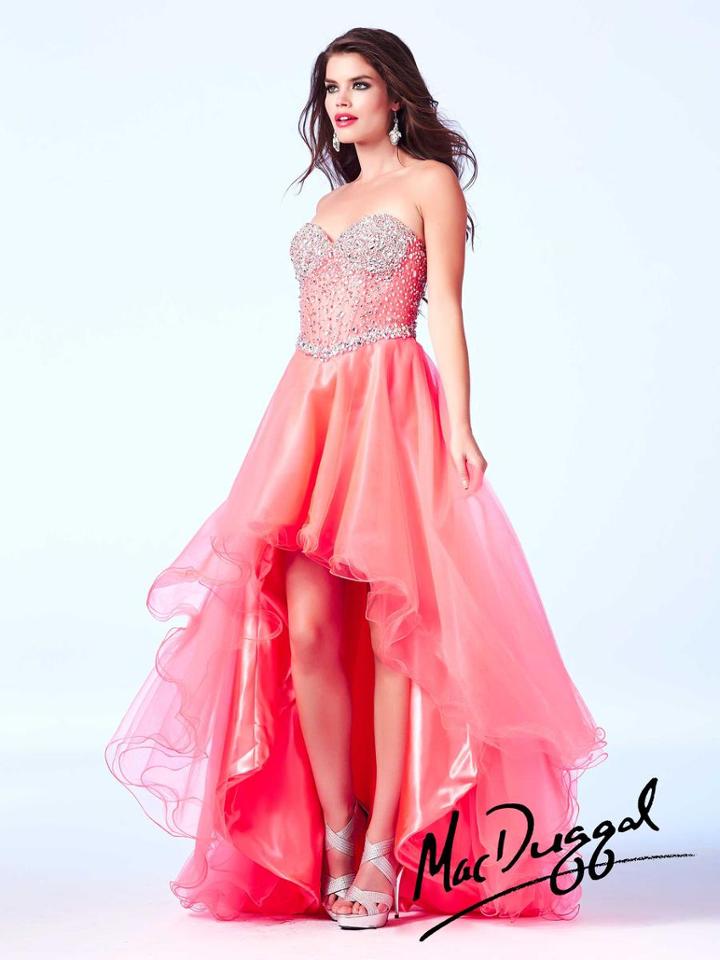 Cassandra Stone - 61691 Dress In Neon Coral