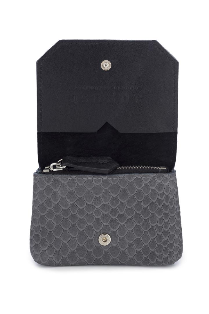 August Handbags - The Zurich - Graphite Snake