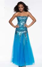 Nina Canacci - 4039 Dress In Turquoise