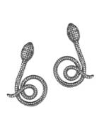 Jarin K Jewelry - Pave Snake Earrings