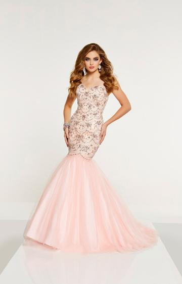 Panoply - 14898 Beaded Sweetheart Tulle Mermaid Gown