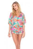 Luli Fama - Libertad Tornasol Cabana V-neck Dress In Multicolor (l454976)