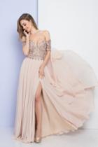 Terani Couture - 1721m4343 Embellished Off-shoulder Evening Gown