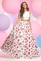 Zoey Grey - Two Piece Multi-color Long Dress 30929