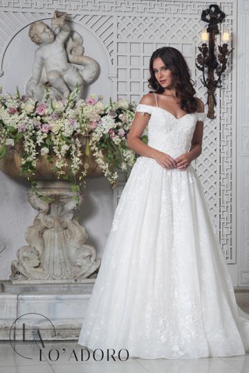 Rachel Allan Bridal - Off Shoulder Laced Up Bridal Gown M634