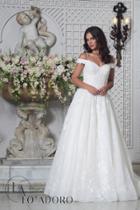 Rachel Allan Bridal - Off Shoulder Laced Up Bridal Gown M634